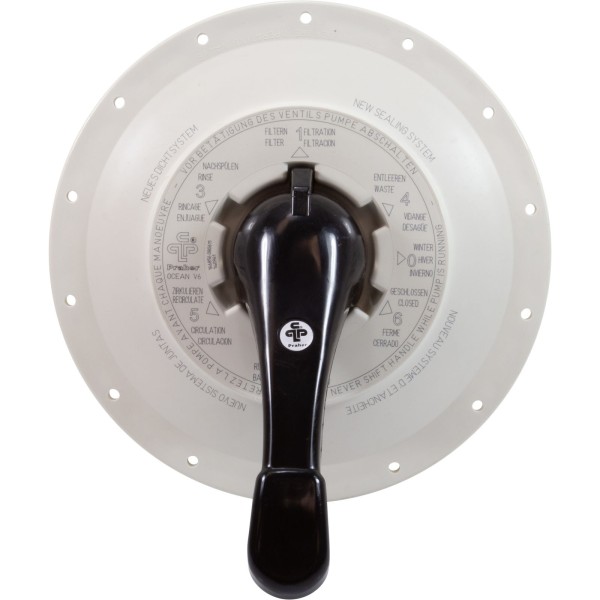Lid Assy, Praher ABS Top/Side Mount Valve, 3", w/Gasket, Wht : 130711