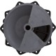 Lid Assembly, Praher ABS Top/Side Mount Valves, 2", Blk, 125gpm : E-50-S2B