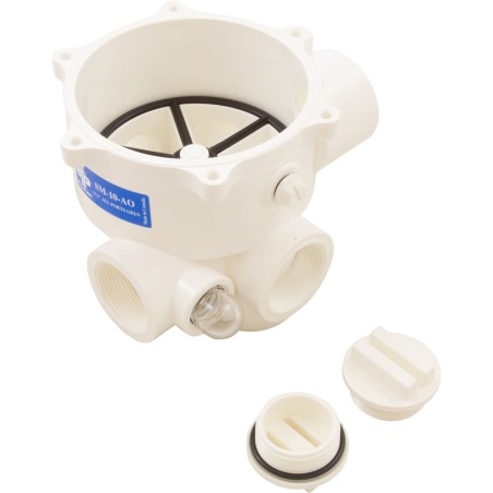 Body Assembly, Praher SM-10-AO Valve, 1-1/2", White : E-55-S1