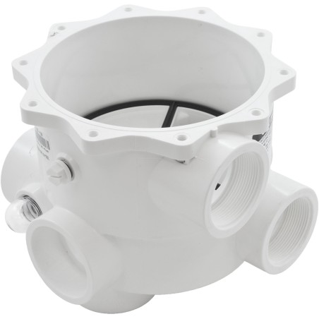 Body Assembly, Praher SM2-PP3 Valve, 2", White : E-55-S2PP3