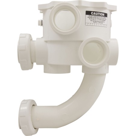 Body Assembly, Praher SM2-PP3 Valve, 2", White : E-55-S2PP3