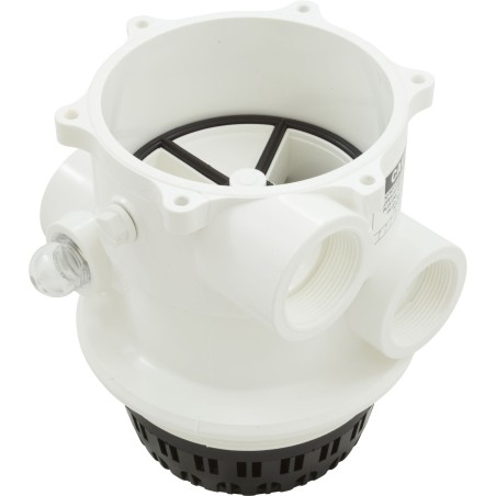 Body Assembly, Praher TM-12-A Valve, 1-1/2", White : E55-T12A
