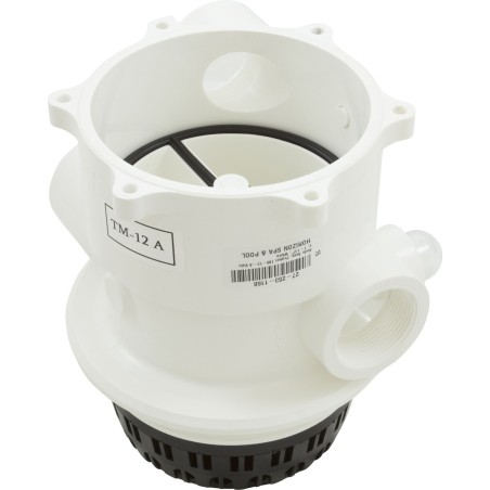 Body Assembly, Praher TM-12-A Valve, 1-1/2", White : E55-T12A