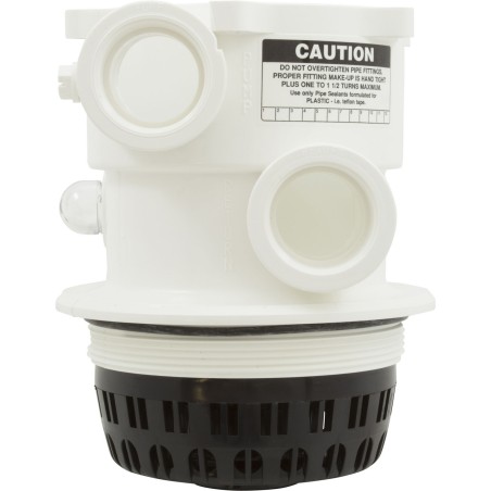 Body Assembly, Praher TM-12-A Valve, 1-1/2", White : E55-T12A