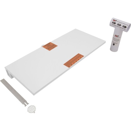 24In Pool Waterfall (12In Lip) White : 25577-230-120