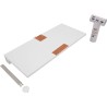 24In Pool Waterfall (12In Lip) White : 25577-230-120