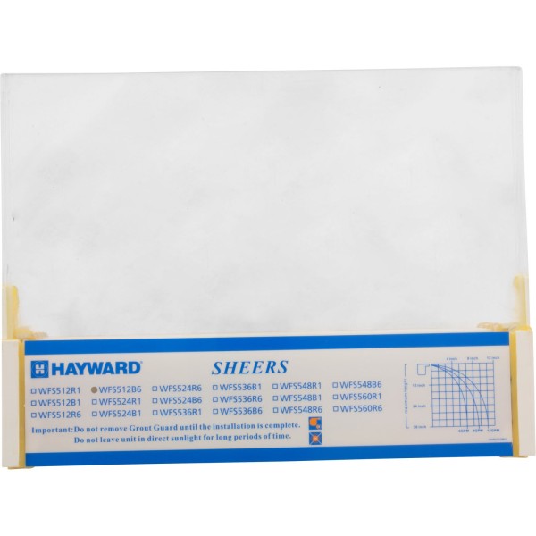 Waterfall, Hayward Sheer 500, 1-1/2" x 2", 6" Lip, Bottom Mt : WFS512B6
