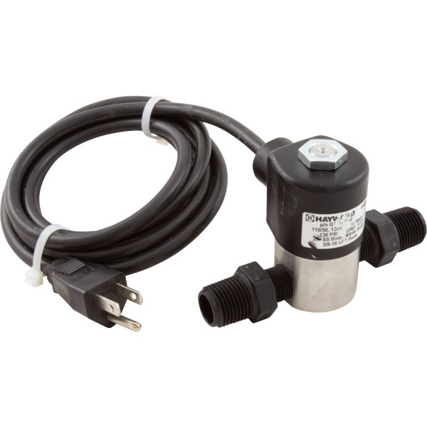 Valve-Stainless, 110 Vac, 3/8" : AC018
