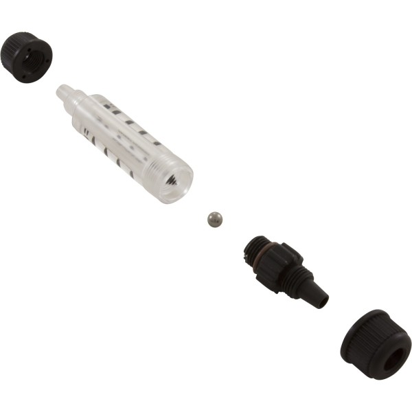 Flow Indicator, Blue-White, for 3/8"od tubing, SS Bobbin : FI-100S-6V