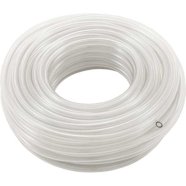 Tubing, Suction, Blue-White, C-600, 3/8"od, 100ft, Clear PVC : C-334-6-100