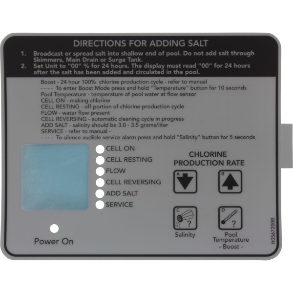 Decal, Zodiac AquaPure, Bottom : R0404400