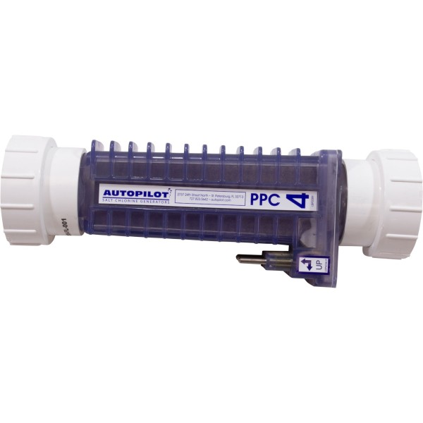 Replacement Salt Cell, AutoPilot, PPC4, w/Female Unions : PPC4