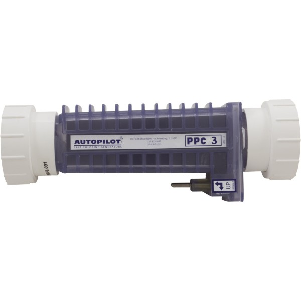 Replacement Salt Cell, Auto Pilot, PPC3, w/Female Unions : PPC3