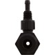 Injector Only, 3/4" Npt, Number 584 Black Kynar, W/O Check Valve : 7-0610