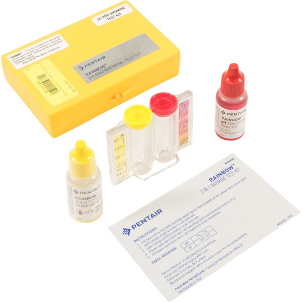 Test Kit, Pentair "2 n 1", Model 756, Bromine, pH : R151196