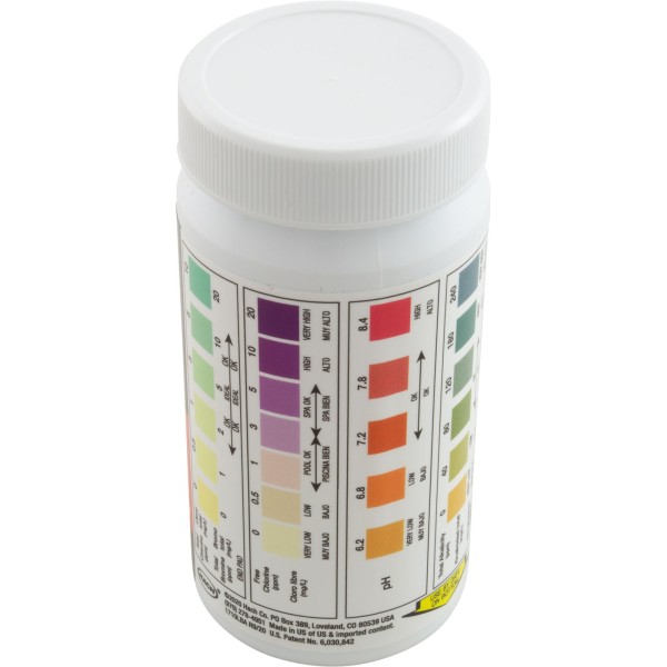 Test Strips, AquaChek Pro, 5-in-1, TC, TB, FC, pH, TA, 100 ct : 511710