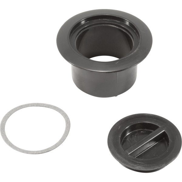 Volleyball Pole Holder Flange & Plug Assy-Black : 540-6711