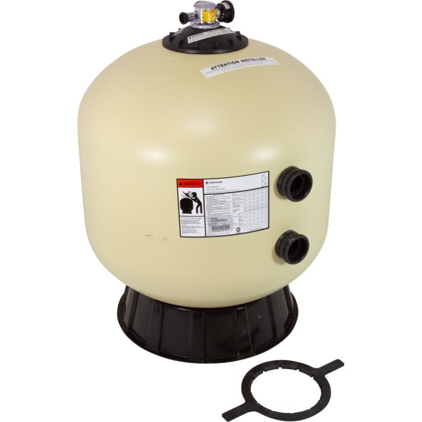Filter Tank, Pentair TR100C, w/Foot Assy, Black : 153430