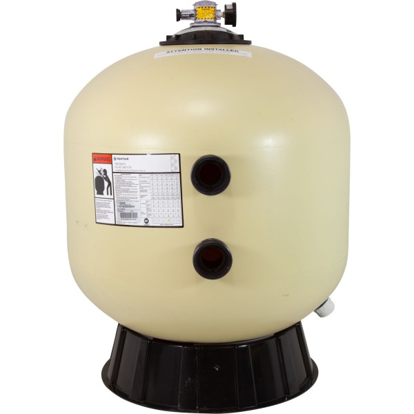 Filter Tank, Pentair TR100C, w/Foot Assy, Black : 153430