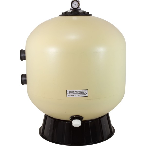 Filter Tank, Pentair TR100C, w/Foot Assy, Black : 153430
