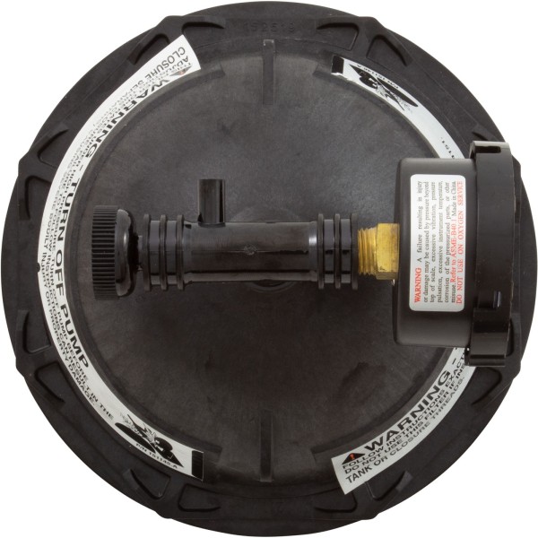 Tank Lid Kit, Pentair PacFab Triton II, 6" thd, Black : 154641