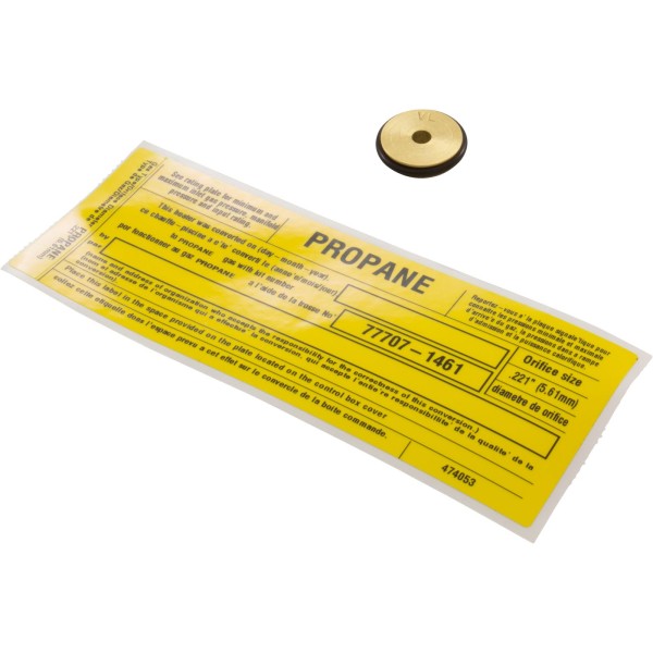 Conversion Kit, Pentair MasterTemp/Max-E-Therm 200, Nat. to LP : 77707-1461