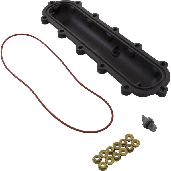 Return Header, Raypak 206A - 407A, w/ Flange Nut Kit : 015095F