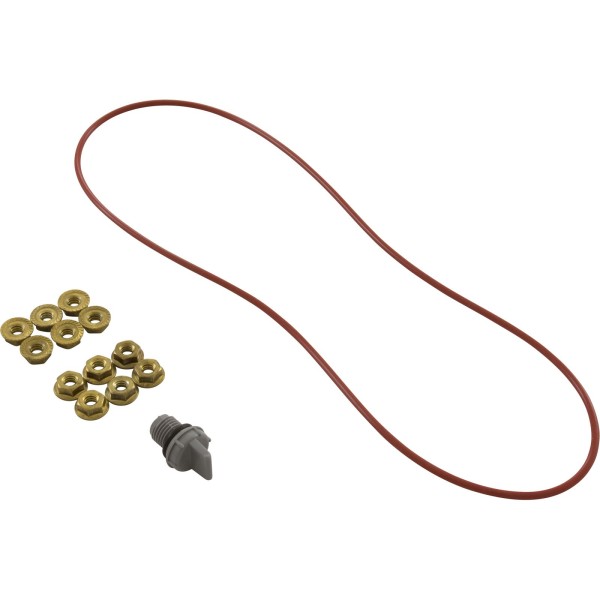 Return Header, Raypak 206A - 407A, w/ Flange Nut Kit : 015095F