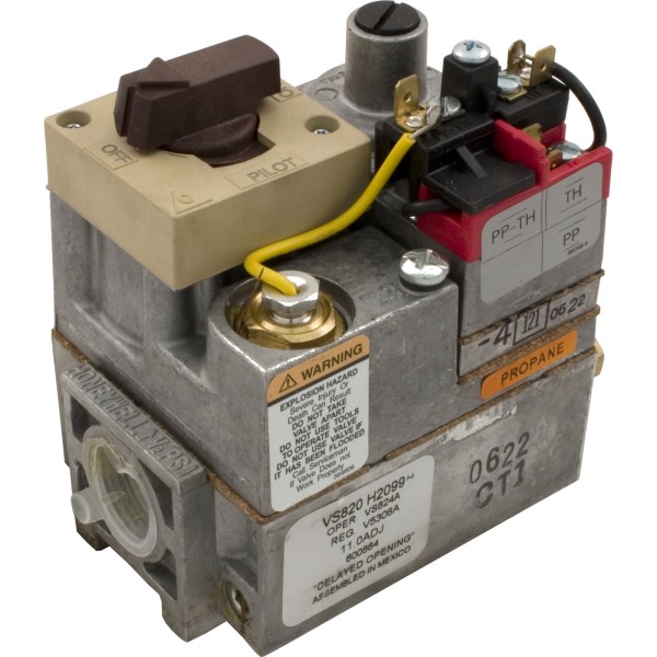 Gas Valve, Raypak 53/53A/55A/105A/105B/151/153, LP., MV : 003899F