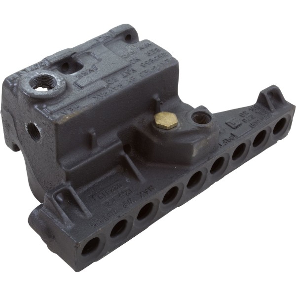 Header, Inlet/Outlet, Raypak 185-405/185B/C-405B/C, Cast Iron : 003759F