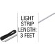 Light Strip, PAL LED, 3ft, w/Diffuser Lens, 65ft Cord : 42-PLOF-RGB-090