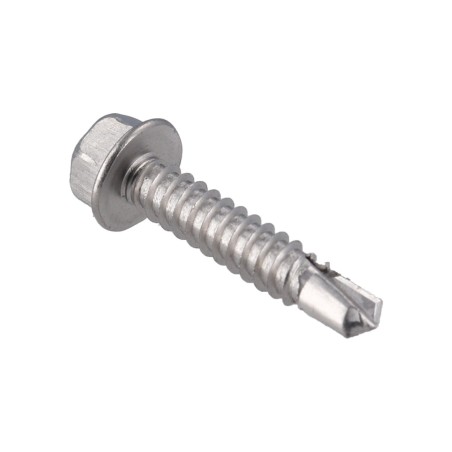 Screw, 1/4-14 x 1-1/4" Stainless, Hex head : 25N125UHW4