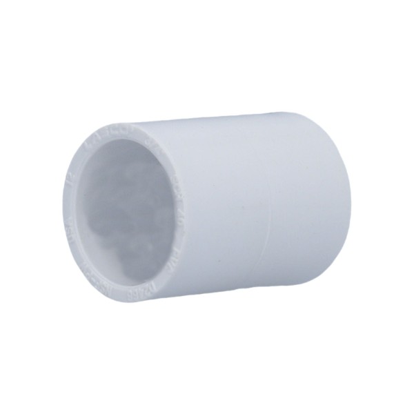 Fitting, PVC, Coupler, 3/4"S x 3/4"S : 429-007