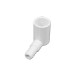 Fitting, PVC, Barbed Adapter, 90°, 3/8"RB x 1/2"Spg : 73890