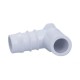 Fitting, PVC, Ribbed Barb Ell Adapter, 90°, 3/4"RB x 1/2"Spg : 411-3500