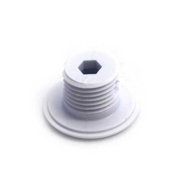 Wall Fitting, Air Injector, G&G, 1-1/2" Face, Slotted, White : 10210-WHT