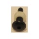 Injector, Air Seat, 1/4B, Black, Small Button Style : 12986