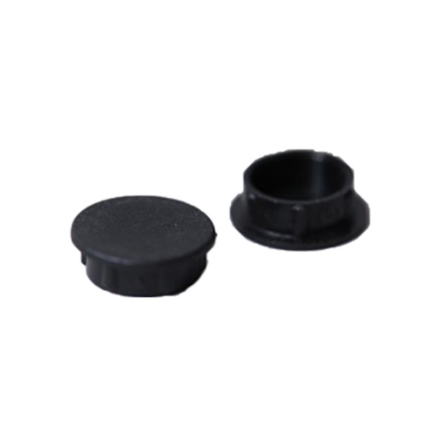 Knob, Push on 1/4Shaft W/ 5/54mm Flat, 15MM, Black : DAK150-250BLACK