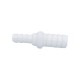Fitting, PVC, Ribbed Barb Reducer Coupling, 3/8"RB x 1/4"RB, White : 425-4020