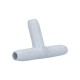 Fitting, PVC, Smooth Barb Tee, 3/8"SB x 3/8"SB x 3/8"SB : 413-1900