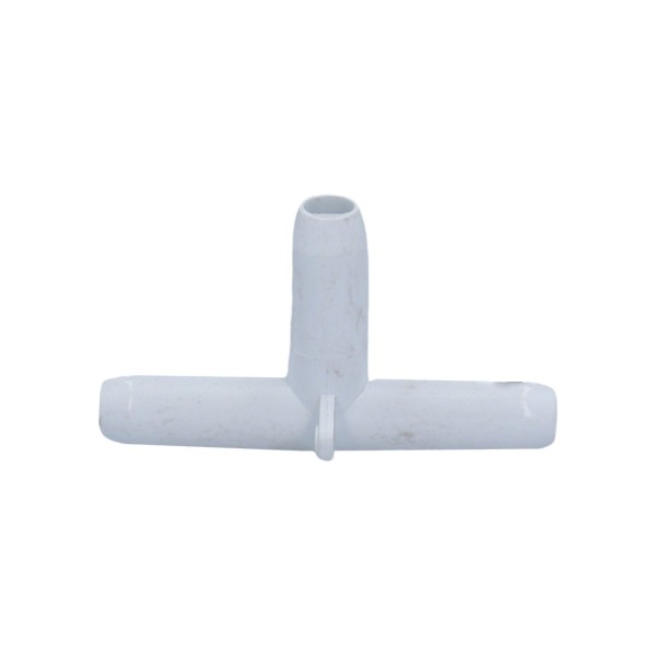 Fitting, PVC, Smooth Barb Tee, 3/8"SB x 3/8"SB x 3/8"SB : 413-1900
