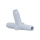 Fitting, PVC, Smooth Barb Tee, 3/8"SB x 3/8"SB x 3/8"SB : 413-1900