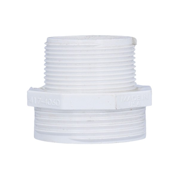 Tailpiece, Union, Waterway, 1-1/2"MBT x 1-1/2"MPT, No O-Ring Groove : 417-4060