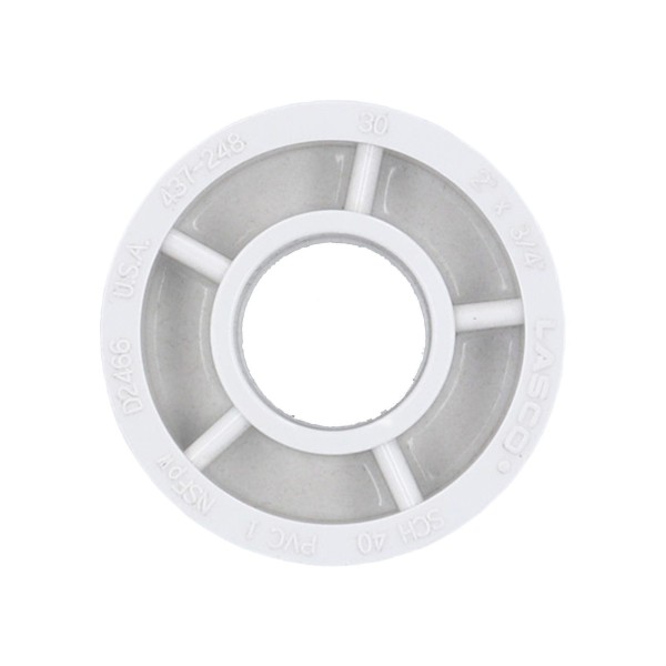 Fitting, PVC, Reducer Bushing, 2"Spg x 3/4"S : 437-248