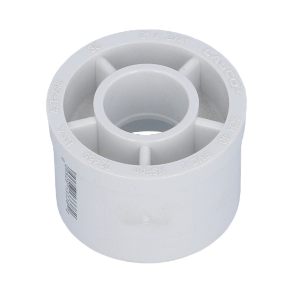 Fitting, PVC, Reducer Bushing, 2"Spg x 3/4"S : 437-248