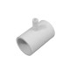 Fitting, PVC, Ribbed Barb Tee, 1"S x 1"S x 3/8"RB : 413-4350