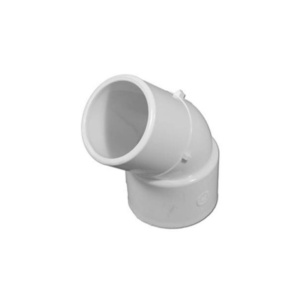 Fitting, PVC, Street Ell, 45°, 1-1/2"S x 1-1/2"Spg : 411-4040