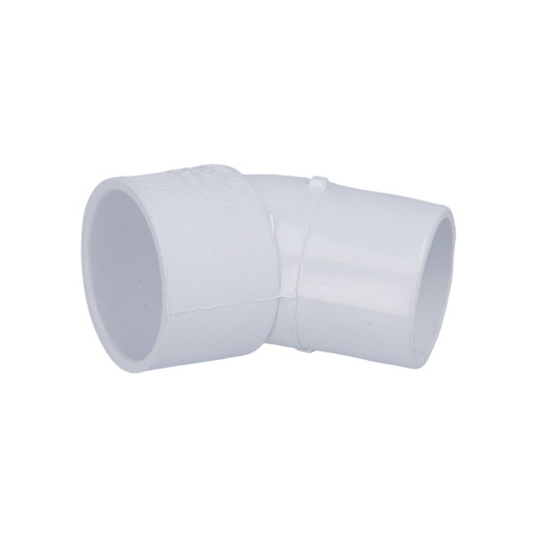 Fitting, PVC, Street Ell, 45°, 1-1/2"S x 1-1/2"Spg : 411-4040