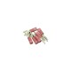 Wire Terminals, Stud No.8, 22-16 Gauge, Red, 25 Pack : 2224