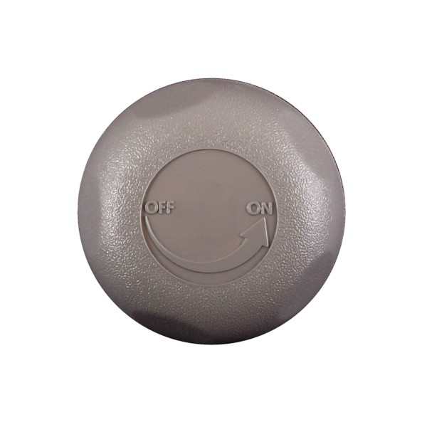 Knob, Valve, On/Off, Waterway, 1" Top Access, 5-Scallop, Gray : 602-4357